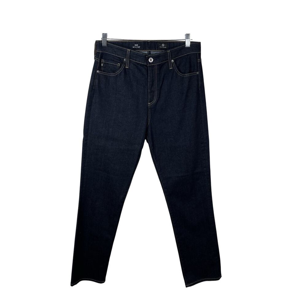 AG Adriano Goldschmied Mari High Rise Straight Leg Jeans Dark Wash 32x29 NWT